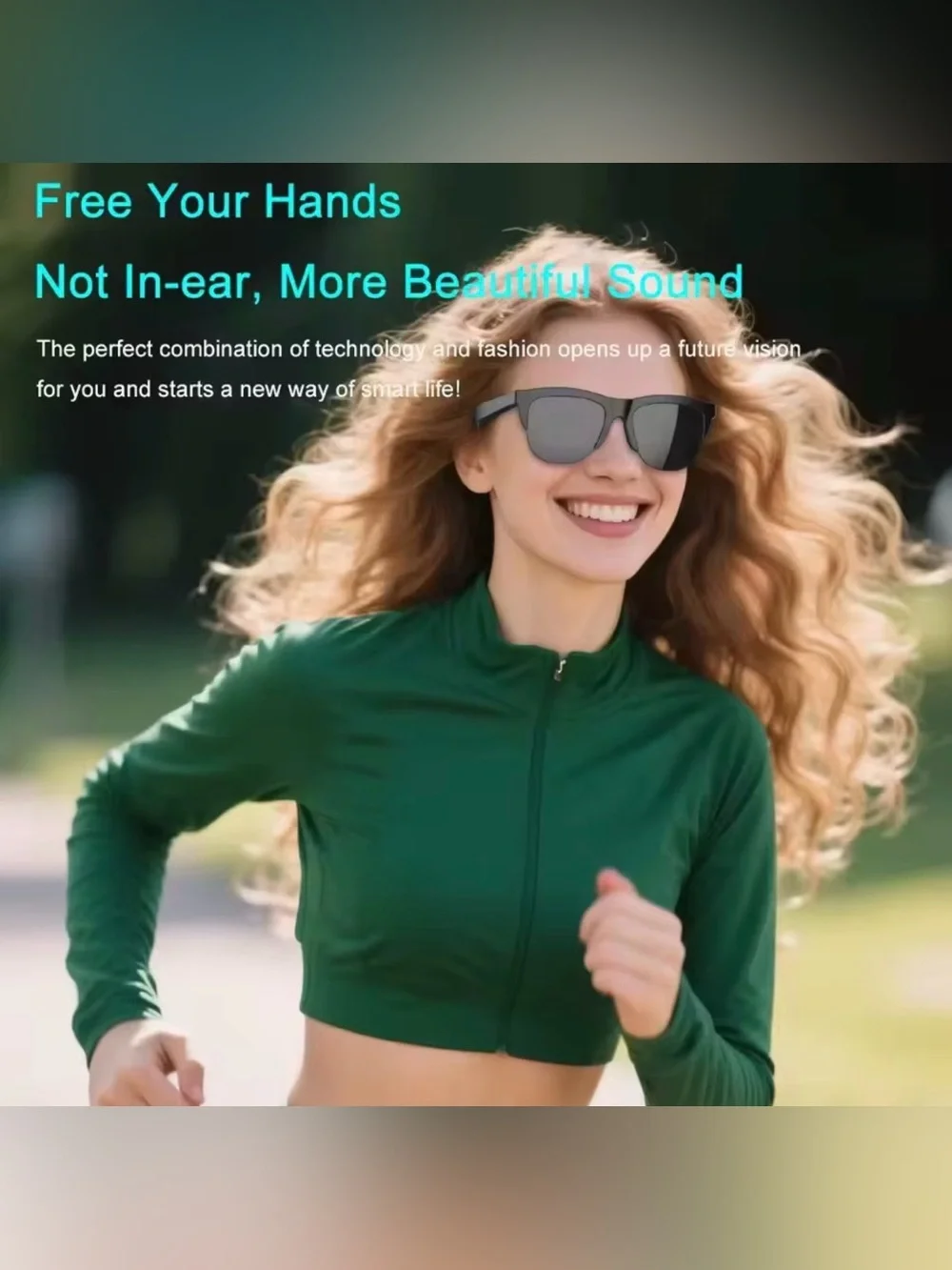🆕F-01 Smart Wireless Headset combines stylish sunglasses w/integrated Bluetooth